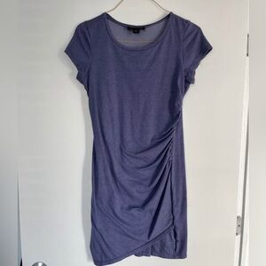 Women’s T.J. Maxx Purple Fitted Midi Dress Size Large Like New